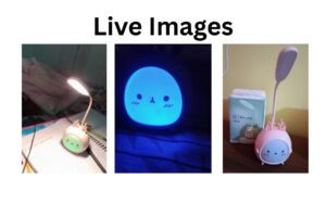 Cute Cartoon Character LED Desk Lamp – USB Rechargeable Kids Study Light with Flexible Gooseneck