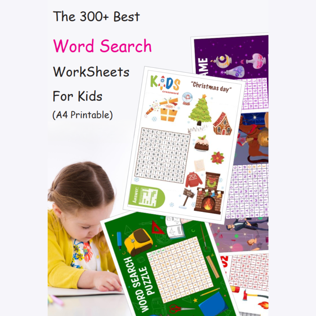 300+ Word Search Worksheet for Kids